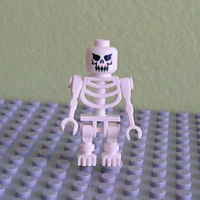 LEGO Minifigure-Skeleton, Fantasy Era Torso with Evil Skull-(Other)-GEN018-Creative Brick Builders